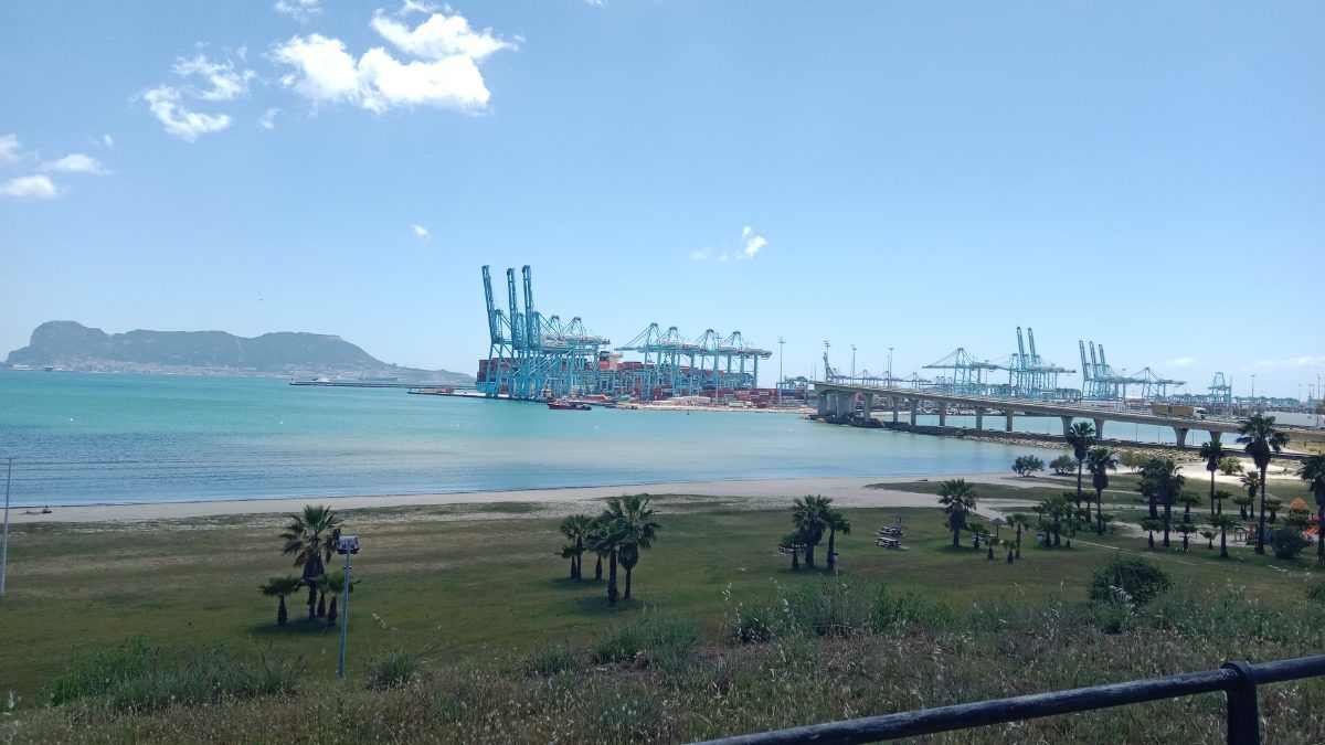 Vistas del puerto de Algeciras