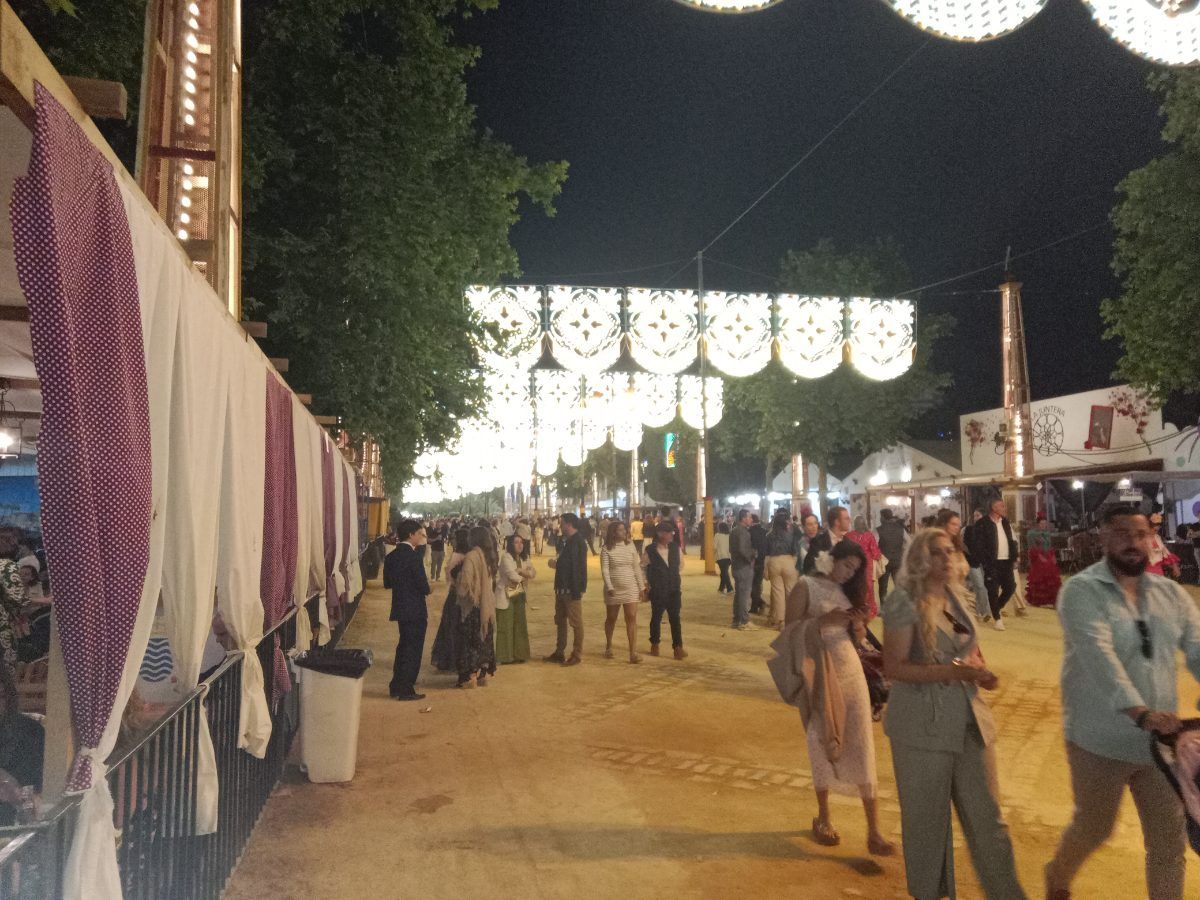 La feria del caballo de noche